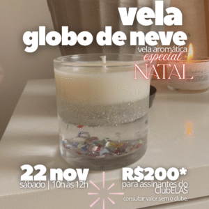 Vela Aromática Globo de Neve - Sínestesi